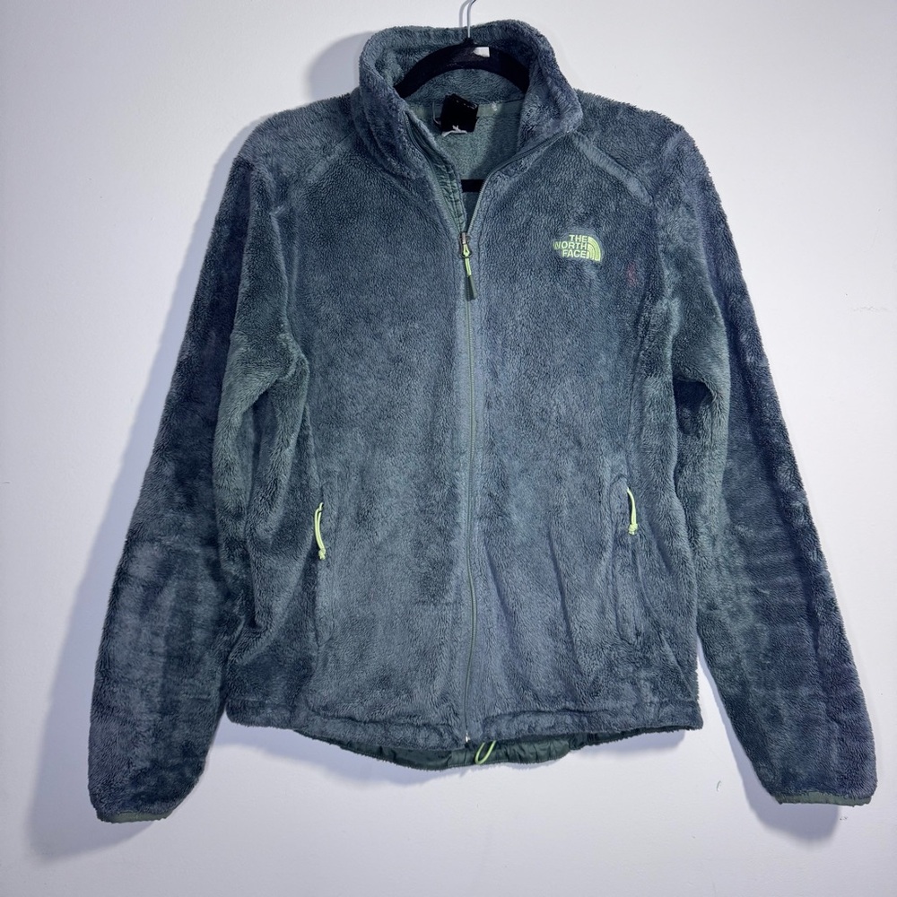 The North Face Osito 2 Jacket Green Full Zip Fleece Women M